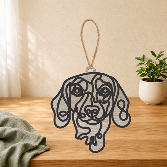 Dachshund Gifts | Wood Ornament, Keychain & Car Charm