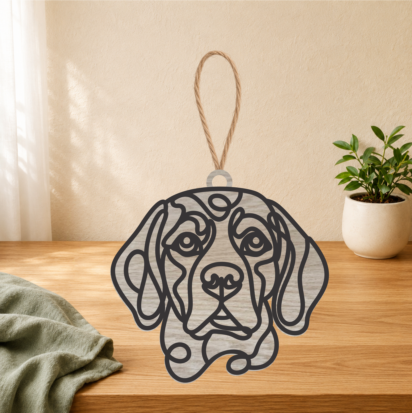 Beagle Gifts | Wood Ornament, Keychain & Car Charm