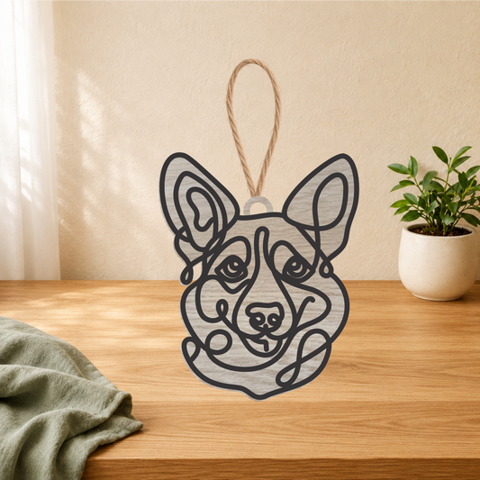 Pembroke Welsh Corgi Gifts | Wood Ornament, Keychain & Car Charm