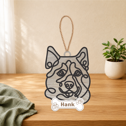 Siberian Husky Gifts | Wood Ornament, Keychain & Car Charm