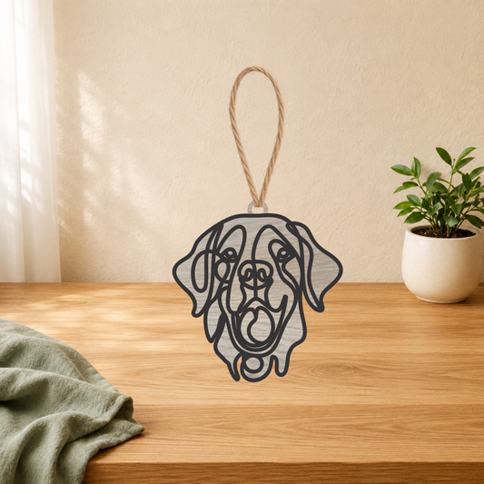 Golden Retriever Wood Keepsakes & Charms