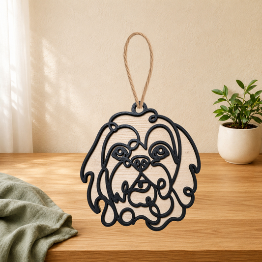 Lhasa Apso Wood Keepsakes & Charms