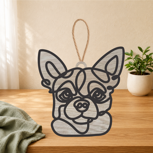 Chihuahua Gifts | Wood Ornament, Keychain & Car Charm