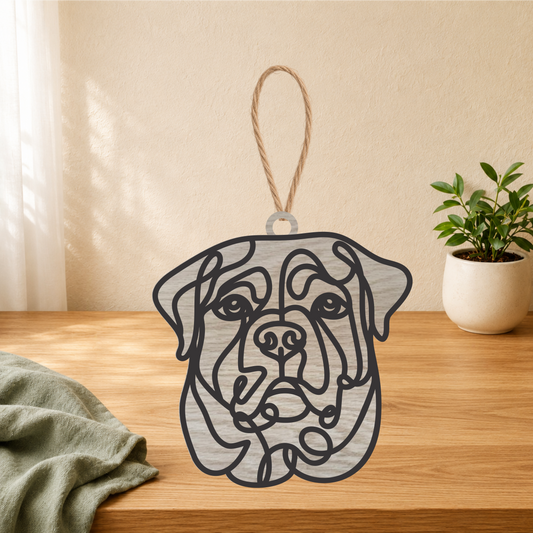 Rottweiler Gifts | Wood Ornament, Keychain & Car Charm