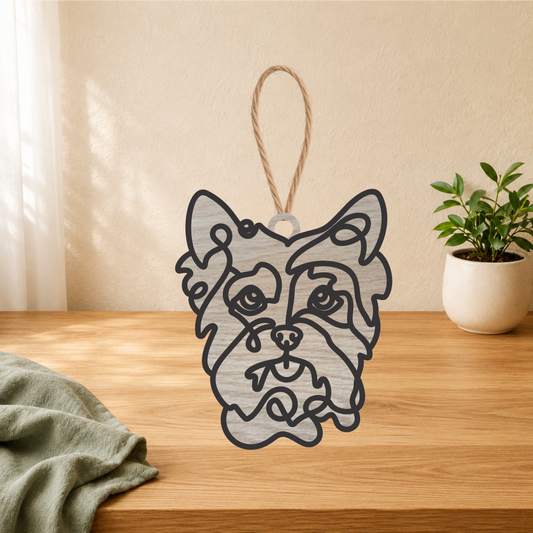 Yorkshire Terrier Gifts | Wood Ornament, Keychain & Car Charm
