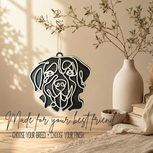 Bernese Mountain Dog Gifts | Wood Ornament, Bag Tag & Car Charm
