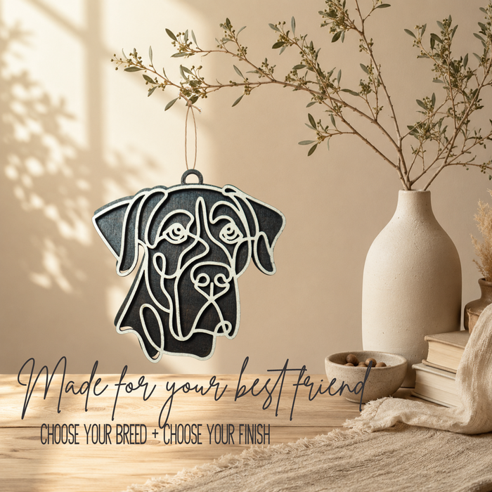 Great Dane Layered Wood Keepsake