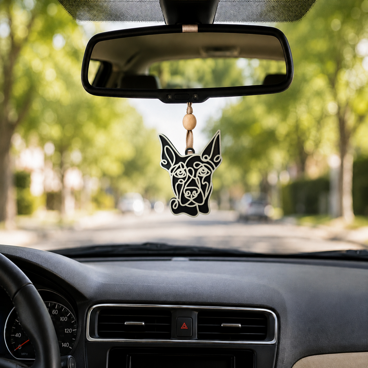 Doberman Pinscher Layered Wood Keepsake | Dog Ornament, Car Charm & Dog Lover Gift