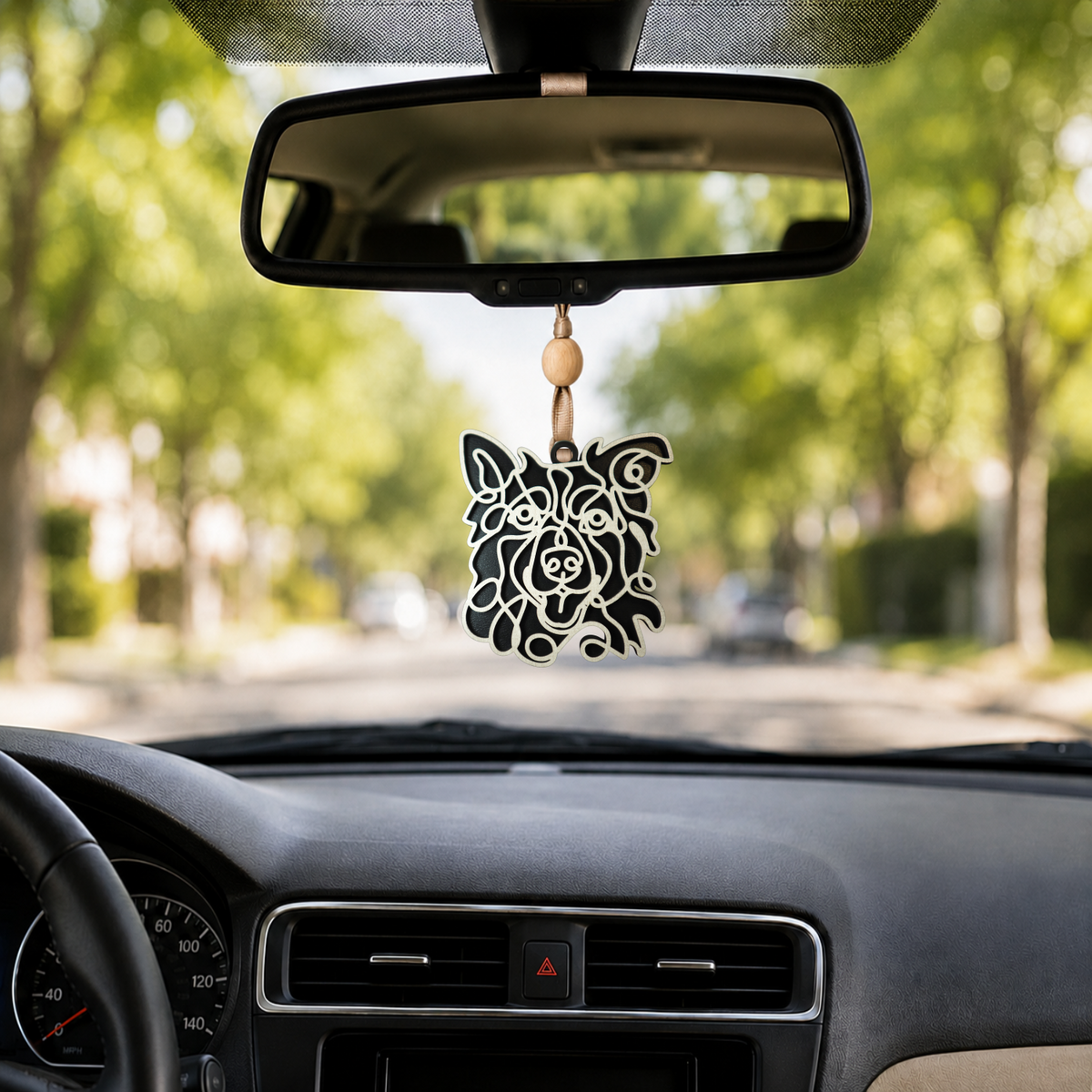 Border Collie Gifts | Wood Ornament, Bag Tag & Car Charm