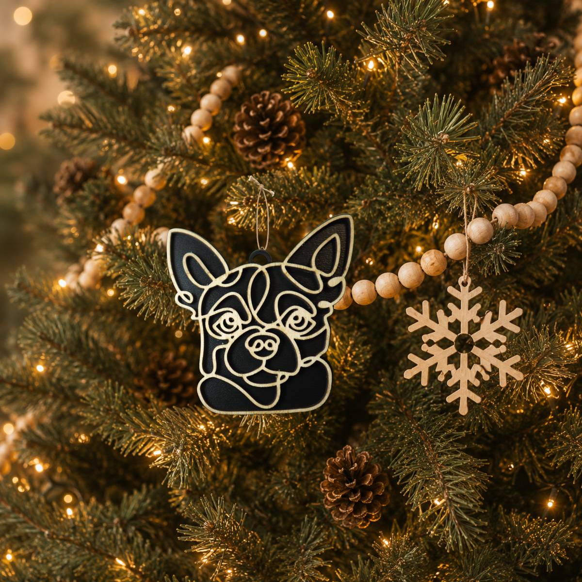 Chihuahua Gifts | Wood Ornament, Bag Tags & Car Charm