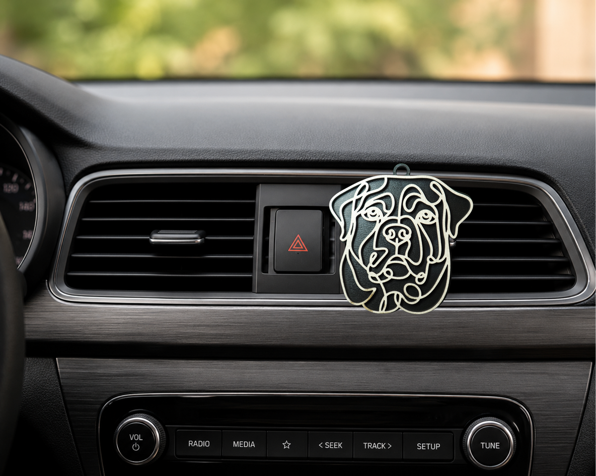 Rottweiler Layered Wood Keepsake | Dog Ornament, Car Charm & Dog Lover Gift