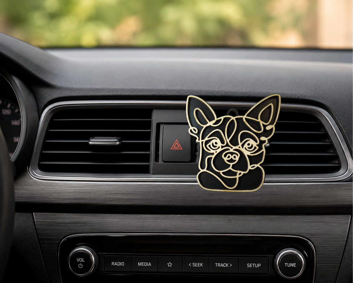 Chihuahua Gifts | Wood Ornament, Bag Tags & Car Charm